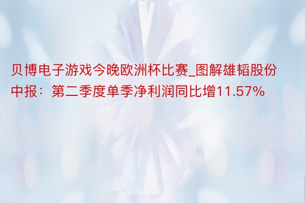 贝博电子游戏今晚欧洲杯比赛_图解雄韬股份中报：第二季度单季净利润同比增11.57%